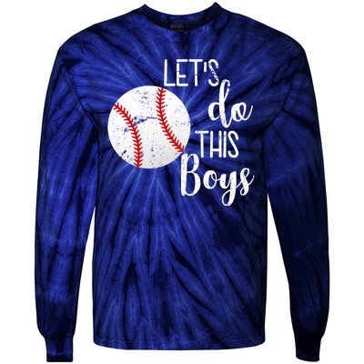 Let's Do This Boys Baseball Tie-Dye Long Sleeve Shirt