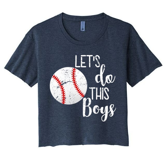 Let's Do This Boys Baseball Crop Top