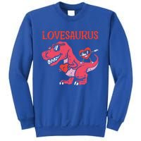 Lovesaurus Dino Trex Dab Heart Valentines Day Gift Sweatshirt