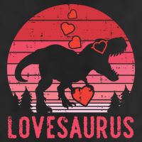 Lovesaurus Dino Trex Valentines Day Gift 11oz C Handle Ceramic Mug