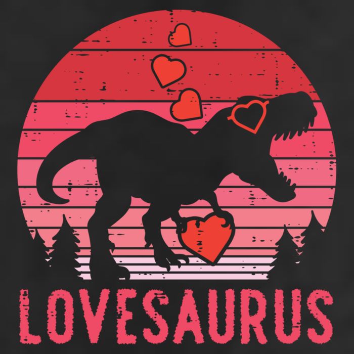 Lovesaurus Dino Trex Valentines Day Gift 11oz C Handle Ceramic Mug