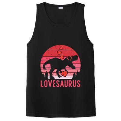 Lovesaurus Dino Trex Valentines Day Gift PosiCharge Competitor Tank