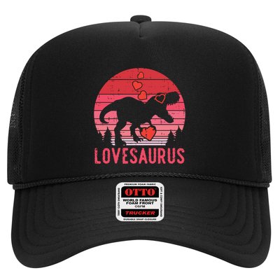 Lovesaurus Dino Trex Valentines Day Gift Trucker Hat