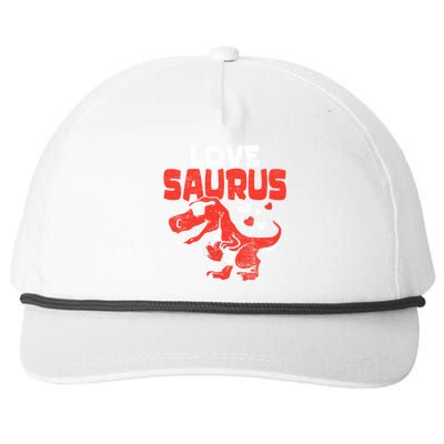 Lovesaurus Dinosaur T Rex Dino Cute Valentines Day Gift Snapback Five-Panel Rope Hat