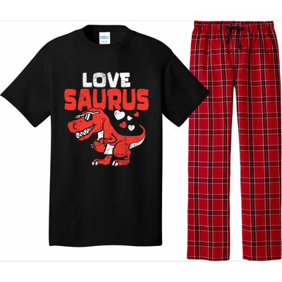 Lovesaurus Dinosaur T Rex Dino Cute Valentines Day Gift Pajama Set