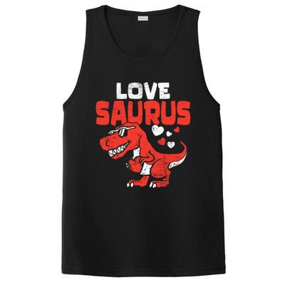 Lovesaurus Dinosaur T Rex Dino Cute Valentines Day Gift PosiCharge Competitor Tank