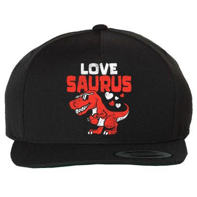 Lovesaurus Dinosaur T Rex Dino Cute Valentines Day Gift Wool Snapback Cap