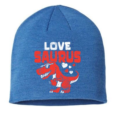 Lovesaurus Dinosaur T Rex Dino Cute Valentines Day Gift Sustainable Beanie