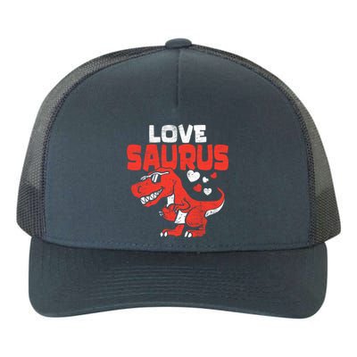 Lovesaurus Dinosaur T Rex Dino Cute Valentines Day Gift Yupoong Adult 5-Panel Trucker Hat