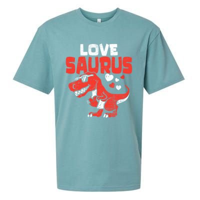 Lovesaurus Dinosaur T Rex Dino Cute Valentines Day Gift Sueded Cloud Jersey T-Shirt