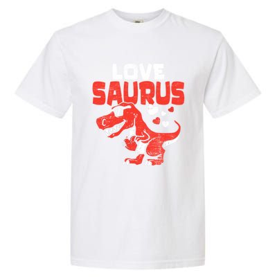 Lovesaurus Dinosaur T Rex Dino Cute Valentines Day Gift Garment-Dyed Heavyweight T-Shirt