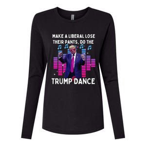 Lets Do The Trump Dance Pro Trump Family Present 2024 Womens Cotton Relaxed Long Sleeve T-Shirt