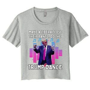 Lets Do The Trump Dance Pro Trump Family Present 2024 Women's Crop Top Tee