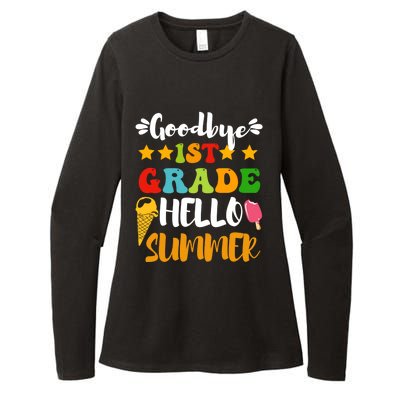 Last Day Teacher Students Goodbye 1st Grade Hello Summer Great Gift Womens CVC Long Sleeve Shirt