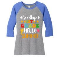 Last Day Teacher Students Goodbye 1st Grade Hello Summer Great Gift Women's Tri-Blend 3/4-Sleeve Raglan Shirt