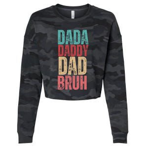 Lovely Dad Trio Vibes Dada Dad Cropped Pullover Crew