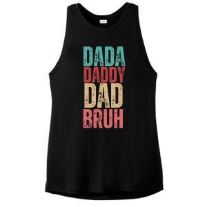 Lovely Dad Trio Vibes Dada Dad Ladies PosiCharge Tri-Blend Wicking Tank