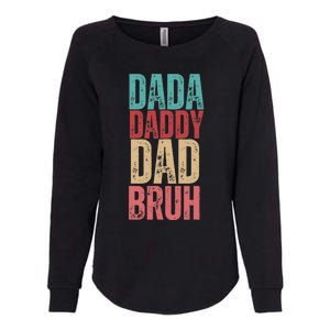 Lovely Dad Trio Vibes Dada Dad Womens California Wash Sweatshirt