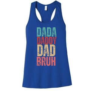 Lovely Dad Trio Vibes Dada Dad Women's Racerback Tank