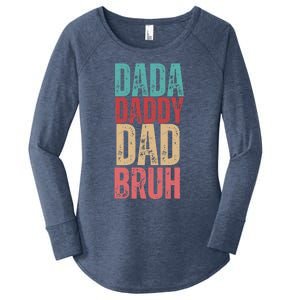 Lovely Dad Trio Vibes Dada Dad Women's Perfect Tri Tunic Long Sleeve Shirt