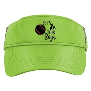 Lets Do This Boy Baseball Game Adult Drive Performance Visor