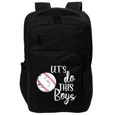 Lets Do This Boy Baseball Game Impact Tech Backpack