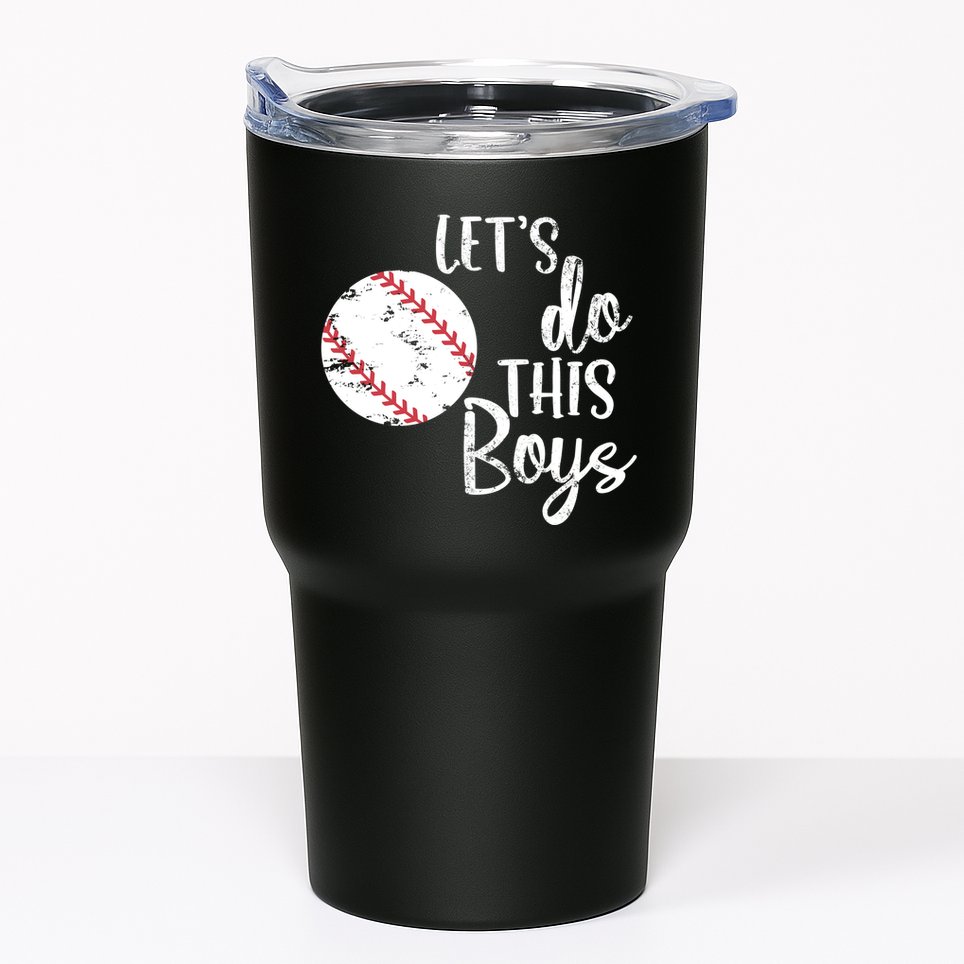 Lets Do This Boy Baseball Game Tumbler