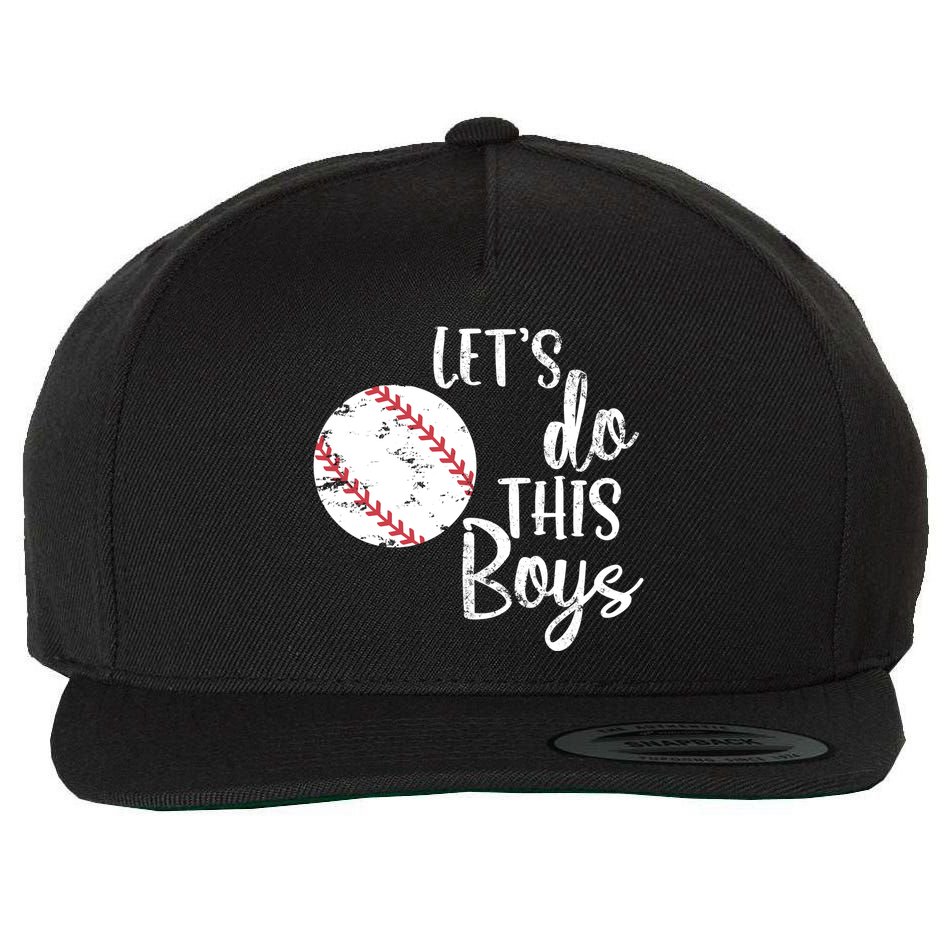 Lets Do This Boy Baseball Game Wool Snapback Cap