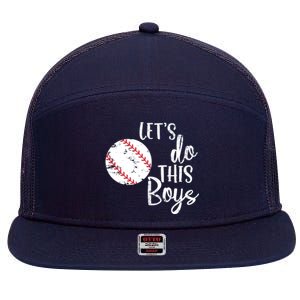 Lets Do This Boy Baseball Game 7 Panel Mesh Trucker Snapback Hat