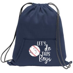 Lets Do This Boy Baseball Game Sweatshirt Cinch Pack Bag