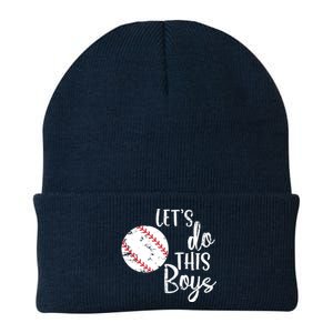 Lets Do This Boy Baseball Game Knit Cap Winter Beanie