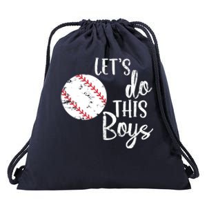 Lets Do This Boy Baseball Game Drawstring Bag