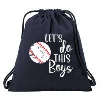 Lets Do This Boy Baseball Game Drawstring Bag