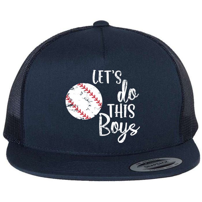 Lets Do This Boy Baseball Game Flat Bill Trucker Hat