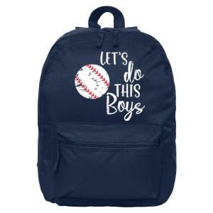 Lets Do This Boy Baseball Game 16 in Basic Backpack