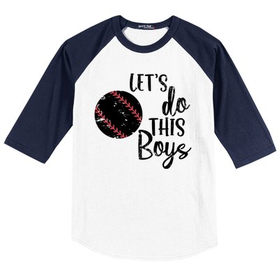 Lets Do This Boy Baseball Game Baseball Sleeve Shirt