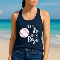 Lets Do This Boy Baseball Game Womens Tank Top