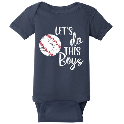 Lets Do This Boy Baseball Game Baby Bodysuit
