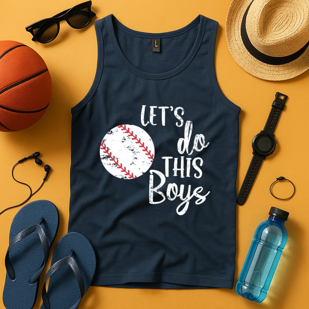 Lets Do This Boy Baseball Game Tank Top