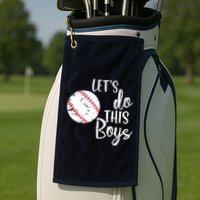 Lets Do This Boy Baseball Game Golf Towel