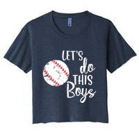 Lets Do This Boy Baseball Game Crop Top
