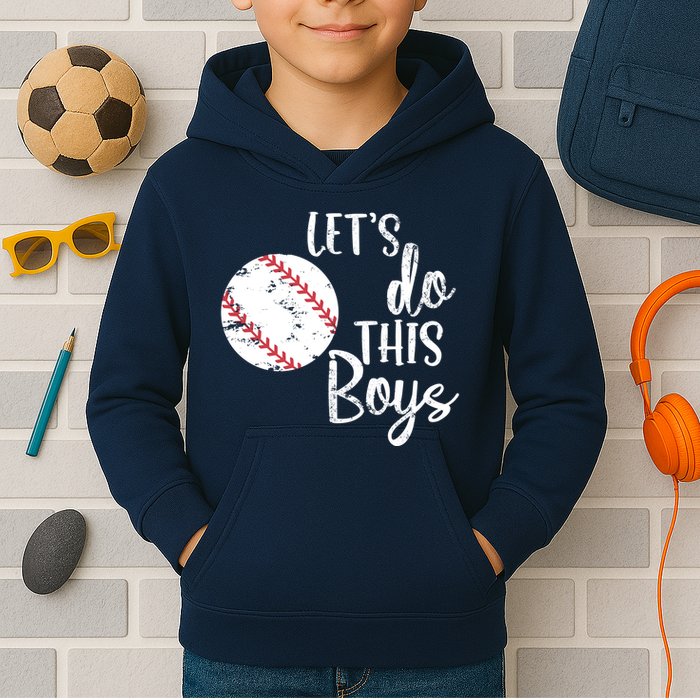 Lets Do This Boy Baseball Game Kids Hoodie