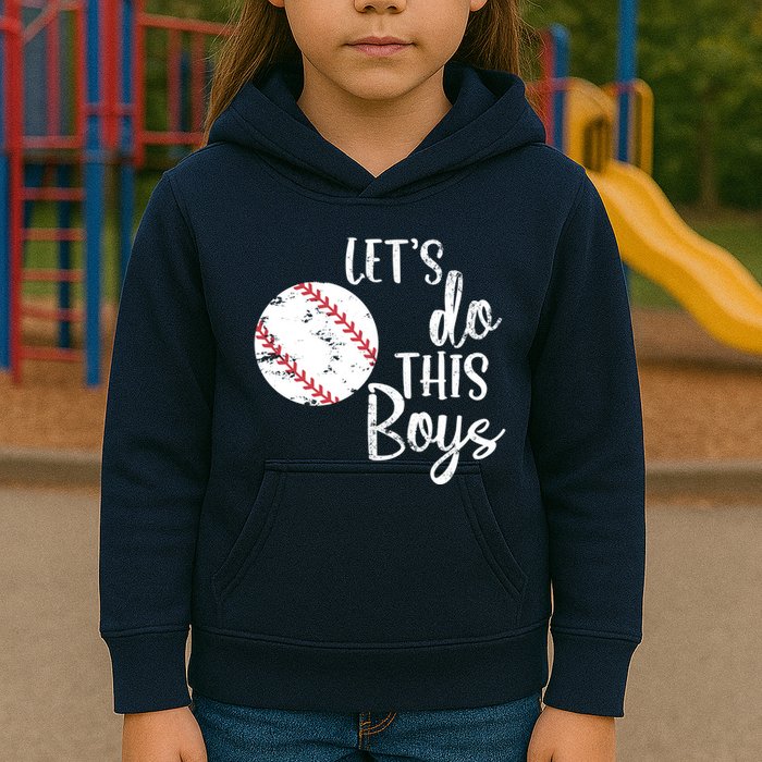 Lets Do This Boy Baseball Game Kids Hoodie
