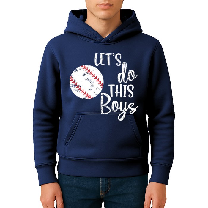 Lets Do This Boy Baseball Game Kids Hoodie