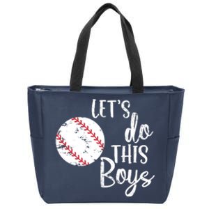 Lets Do This Boy Baseball Game Zip Tote Bag