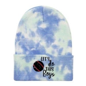 Lets Do This Boy Baseball Game Tie Dye 12in Knit Beanie