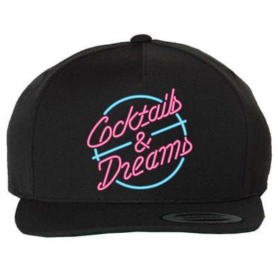 Ladies Designer T Cocktails & Dreams Wool Snapback Cap