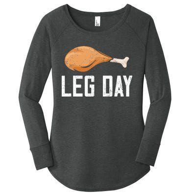 Leg Day Thanksgiving Women's Perfect Tri Tunic Long Sleeve Shirt