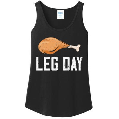 Leg Day Thanksgiving Ladies Essential Tank