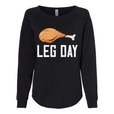 Leg Day Thanksgiving Womens California Wash Sweatshirt